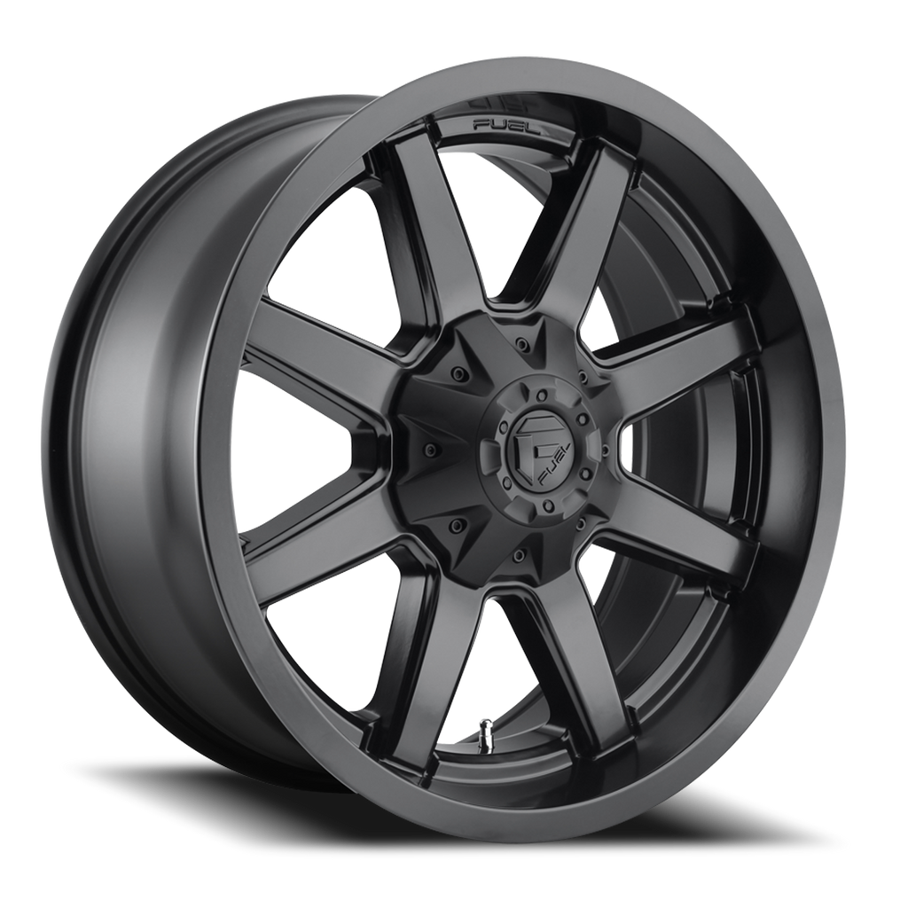 Aluminum Wheels 20X10 Maverick D436 8 On 180 Satin Black 124.2 Bore -18 Offset 8 Spoke Fuel Off Road Wheels