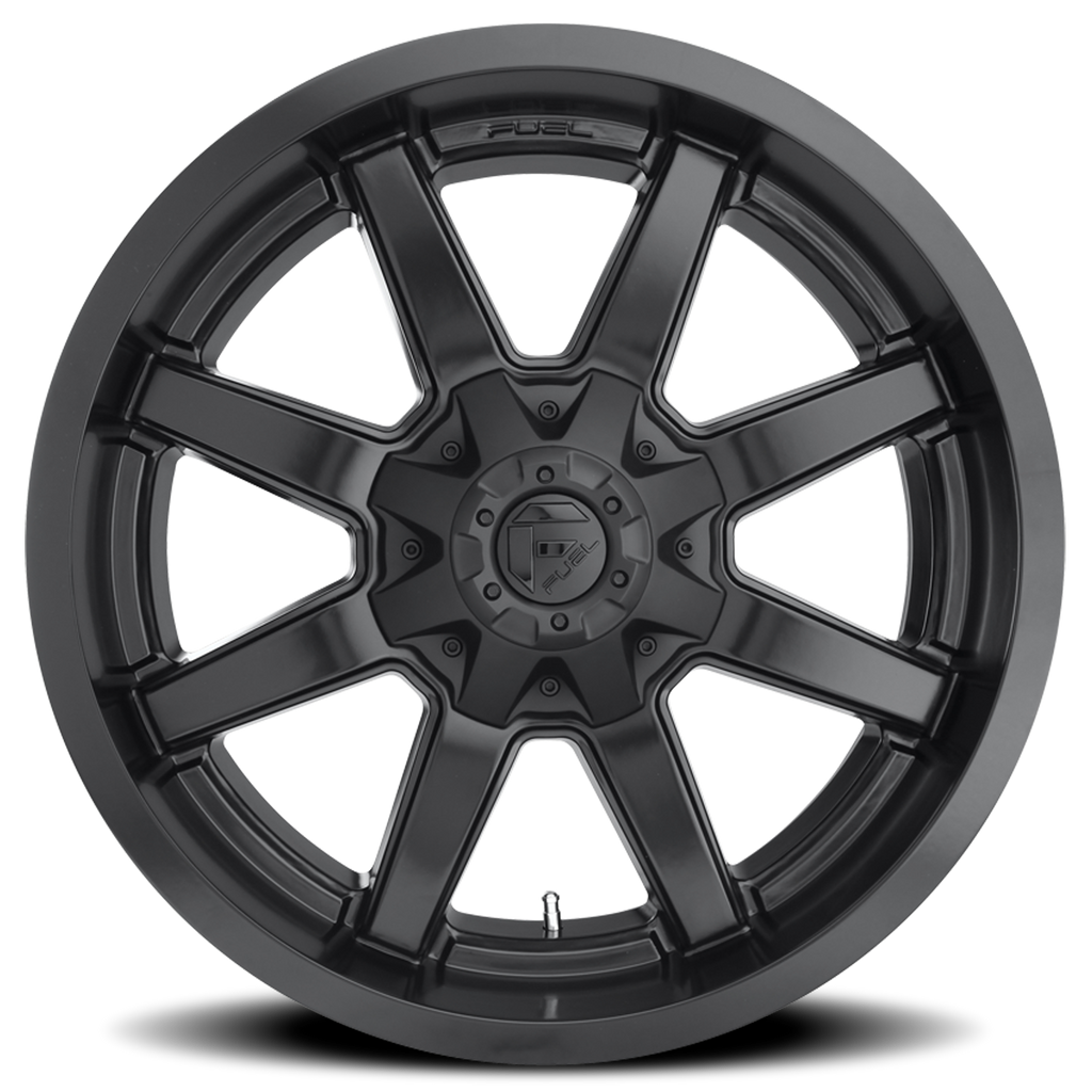 Aluminum Wheels 20X9 Maverick D436 8 On 180 Satin Black 125.1 Bore 20 Offset 8 Spoke Fuel Off Road Wheels