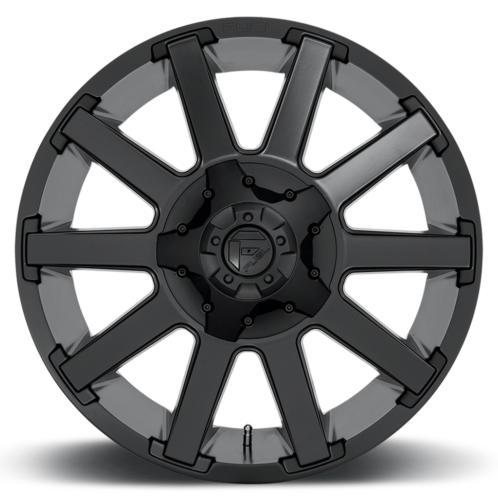 Aluminum Wheels 20X9 Contra D437 8 On 165.1 Matte Black 125.1 Bore 20 Offset 8 Spoke Fuel Off Road Wheels