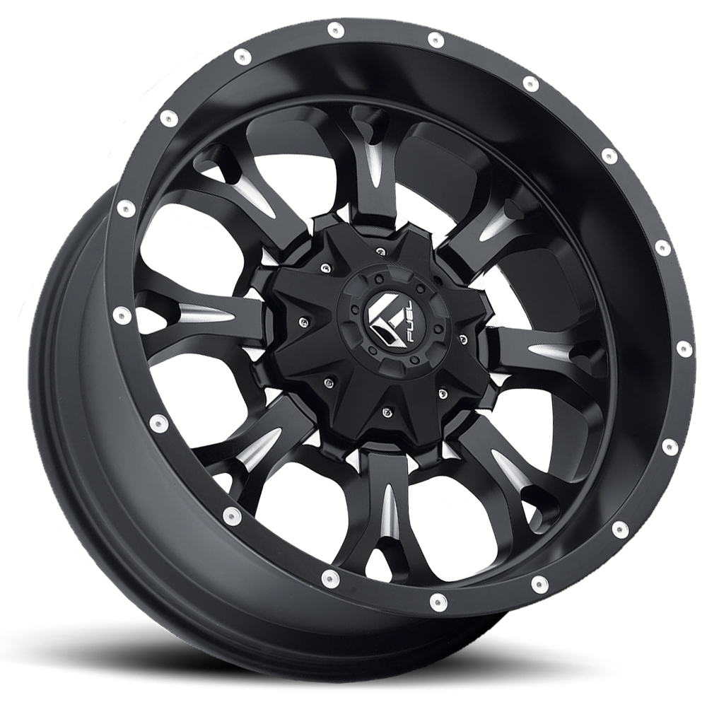 Aluminum Wheels 20X10 Krank D517 8 On 170 Matte Black Milled 125.2 Bore -12 Offset Fuel Off Road Wheels