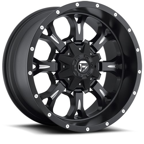 Aluminum Wheels 20X9 Krank D517 8 On 170 Matte Black Milled 125.2 Bore 1 Offset Fuel Off Road Wheels