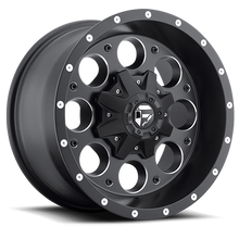 Load image into Gallery viewer, Aluminum Wheels 17X9 Revolver D525 6 On 135/6 On 139.7 Matte Black Milled 106.4 Bore 1 Offset Fuel Off Road Wheels