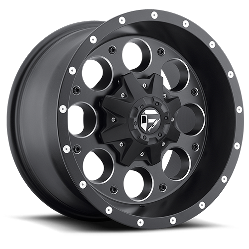 Aluminum Wheels 18X9 Revolver D525 5 On 114.3/5 On 127 Matte Black/Milled 78.1 Bore -12 Offset Fuel Off Road Wheels