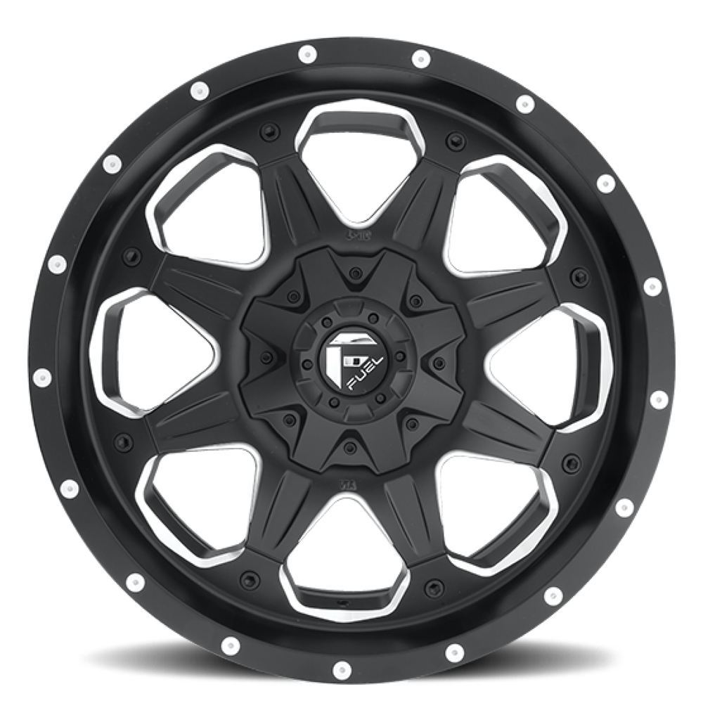 Aluminum Wheels 18X9 Boost D534 5 On 114.3/5 On 127 Black Milled 78.1 Bore 1 Offset Multi Spoke Fuel Off Road Wheels