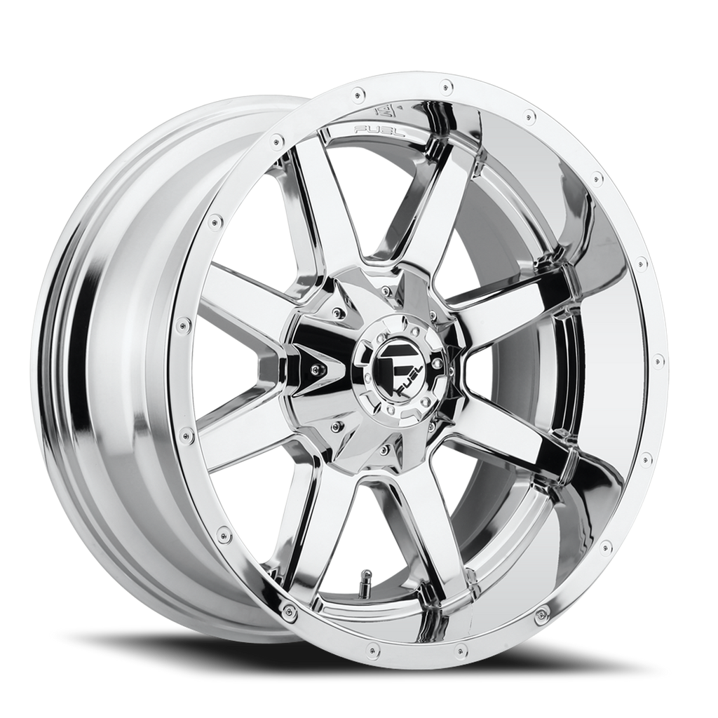 Aluminum Wheels 20X10 Maverick D536 8 On 170 Chrome 125.2 Bore -18 Offset Fuel Off Road Wheels