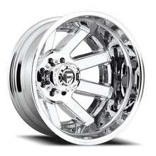 Load image into Gallery viewer, Dually Wheels 20X8.25 Maverick Dually D536 8 On 165.1 Chrome 121.5 Bore -240 Offset 7 Spoke Outer Dually Fuel Off Road Wheels