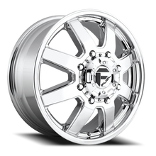 Load image into Gallery viewer, Dually Wheels 20X8.25 Maverick Dually D536 8 On 165.1 Chrome 121.5 Bore 122 Offset 7 Spoke Front Dually Fuel Off Road Wheels