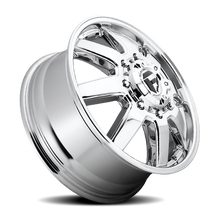 Load image into Gallery viewer, Dually Wheels 20X8.25 Maverick Dually D536 8 On 210 Chrome 154.3 Bore 122 Offset 7 Spoke Front Dually Fuel Off Road Wheels