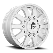 Load image into Gallery viewer, Dually Wheels 20X8.25 Maverick Dually D536 10 On 225 Chrome 170.1 Bore 105 Offset 7 Spoke Front Dually Fuel Off Road Wheels