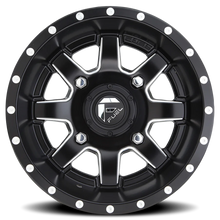 Load image into Gallery viewer, Aluminum Wheels 15X10 Maverick UTV D538 4 On 137 Matte Black Milled 110.2 Bore 0 Offset Fuel Off Road Wheels