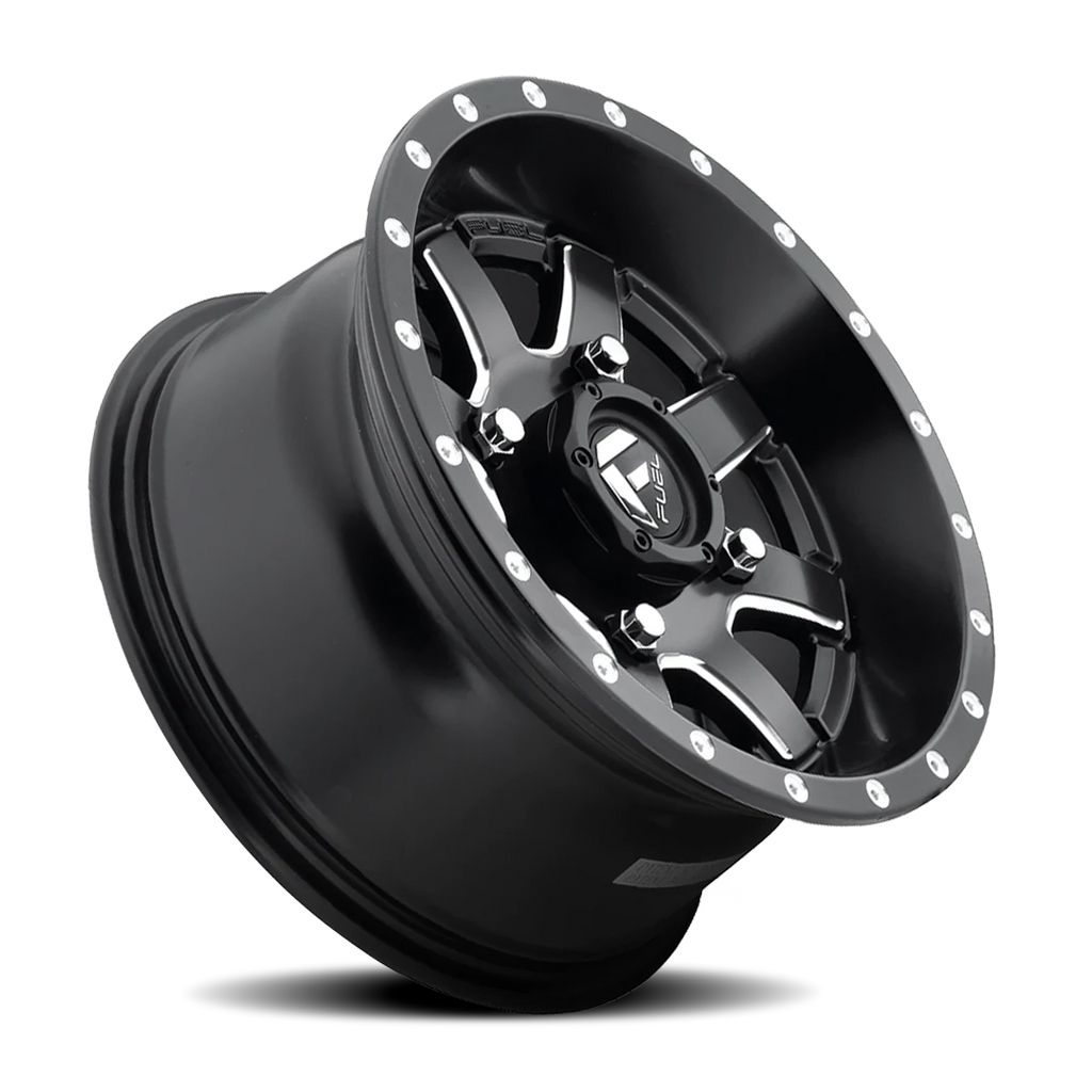 Aluminum Wheels 16X7 Maverick UTV D538 4 On 110 Matte Black Milled 79.4 Bore 13 Offset Fuel Off Road Wheels