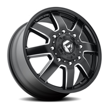 Load image into Gallery viewer, Dually Wheels 17X6.5 Maverick Dually D538 8 On 210 Black Milled 154.3 Bore 116 Offset 7 Spoke Front Dually Fuel Off Road Wheels