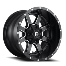 Load image into Gallery viewer, Aluminum Wheels 20X10 Maverick D538 6 On 135/6 On 139.7 Black Milled 106.4 Bore -24 Offset Fuel Off Road Wheels