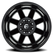 Load image into Gallery viewer, Dually Wheels 22X8.3 Maverick Dually D538 8 On 200 Black Milled 142 Bore -201 Offset 7 Spoke Outer Dually Fuel Off Road Wheels