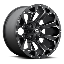 Load image into Gallery viewer, Aluminum Wheels 17X9 Assault D546 6 On 135/6 On 139.7 Matte Black Milled 106.4 Bore -12 Offset 8 Spoke Fuel Off Road Wheels