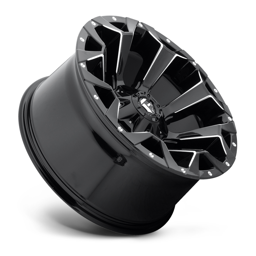 Aluminum Wheels 17X9 Assault D546 6 On 135/6 On 139.7 Matte Black Milled 106.4 Bore -12 Offset 8 Spoke Fuel Off Road Wheels