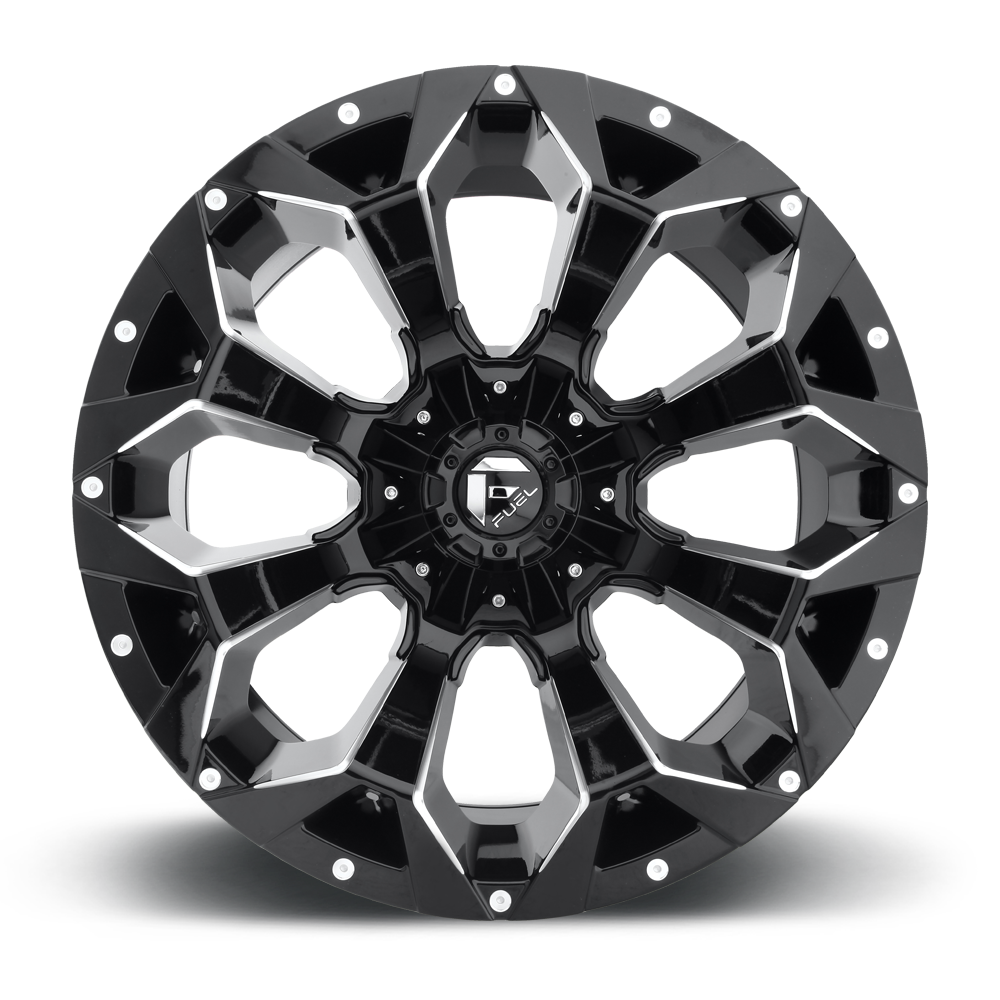 Aluminum Wheels 17X9 Assault D546 6 On 135/6 On 139.7 Matte Black Milled 106.4 Bore -12 Offset 8 Spoke Fuel Off Road Wheels