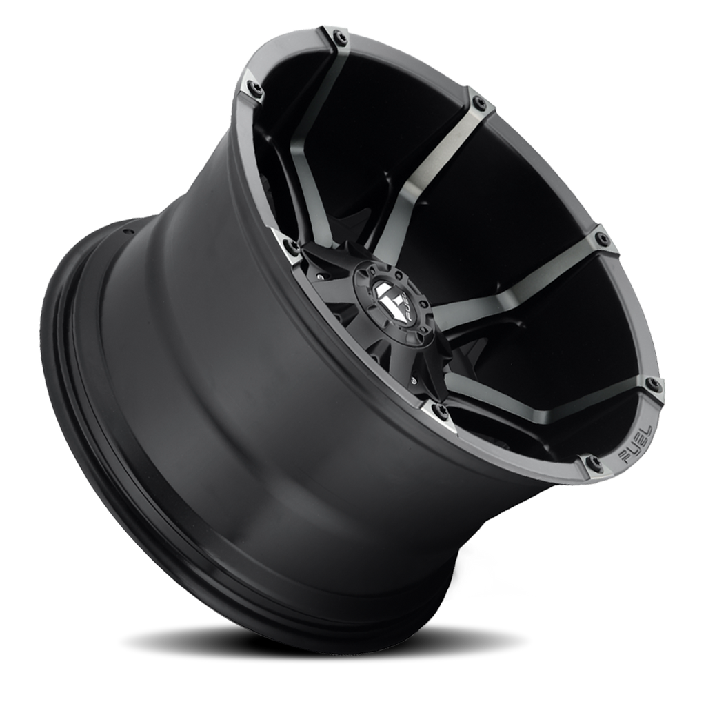 Aluminum Wheels 18X9 Coupler D556 6 On 135/6 On 139.7 Matte Black/Machined Dark Tint 106.4 Bore 1 Offset 8 Spoke Fuel Off Road Wheels