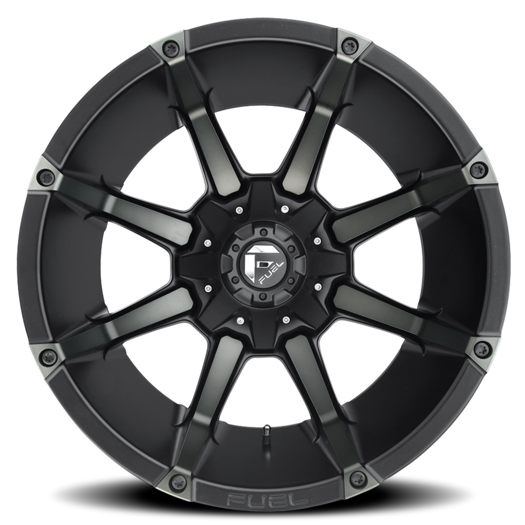 Aluminum Wheels 18X9 Coupler D556 6 On 135/6 On 139.7 Matte Black/Machined Dark Tint 106.1 Bore 19 Offset 8 Spoke Fuel Off Road Wheels