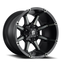 Load image into Gallery viewer, Aluminum Wheels 20X9 Coupler D556 5 On 114.3/5 On 127 Matte Black/Machined Dark Tint 78.1 Bore 1 Offset 8 Spoke Fuel Off Road Wheels