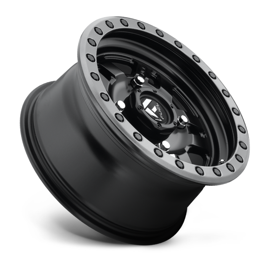 Aluminum Wheels 14X7 Anza UTV D557 4 On 156 Matte Black Beadlock 132 Bore 13 Offset 5 Spoke Fuel Off Road Wheels