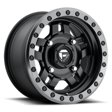 Load image into Gallery viewer, Aluminum Wheels 15X7 Anza UTV D557 4 On 156 Matte Black Beadlock 132 Bore 13 Offset 5 Spoke Fuel Off Road Wheels