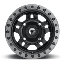Load image into Gallery viewer, Aluminum Wheels 15X7 Anza UTV D557 4 On 136 Matte Black Beadlock 110.2 Bore 13 Offset 5 Spoke Fuel Off Road Wheels