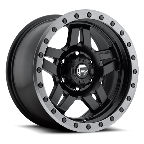 Aluminum Wheels 17X8.5 Anza D557 5 On 127 Matte Black 78.1 Bore -6 Offset 5 Spoke Fuel Off Road Wheels