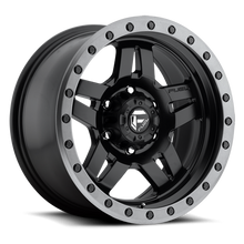 Load image into Gallery viewer, Aluminum Wheels 17X8.5 Anza D557 5 On 127 Matte Black 78.1 Bore 6 Offset 5 Spoke Fuel Off Road Wheels