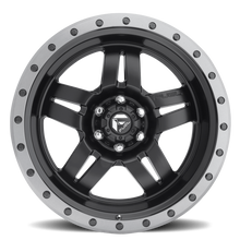 Load image into Gallery viewer, Aluminum Wheels 17X8.5 Anza D557 6 On 139.7 Matte Black 108 Bore -6 Offset 5 Spoke Fuel Off Road Wheels