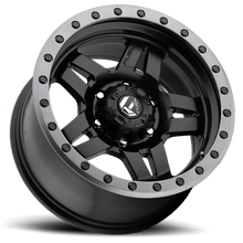 Load image into Gallery viewer, Aluminum Wheels 17X8.5 Anza D557 6 On 139.7 Matte Black 108 Bore 6 Offset 5 Spoke Fuel Off Road Wheels