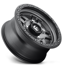 Load image into Gallery viewer, Aluminum Wheels 15X7 Anza UTV D558 4 On 156 Matte Anthracite Gray Black Ring 132 Bore 13 Offset 5 Spoke Fuel Off Road Wheels
