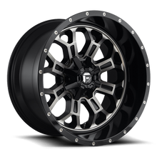 Load image into Gallery viewer, Aluminum Wheels 17X9 Crush D561 5 On 114.3/5 On 127 Gloss Black Double Dark Tint Machined Face 78.1 Bore -12 Offset 8 Spoke Fuel Off Road Wheels