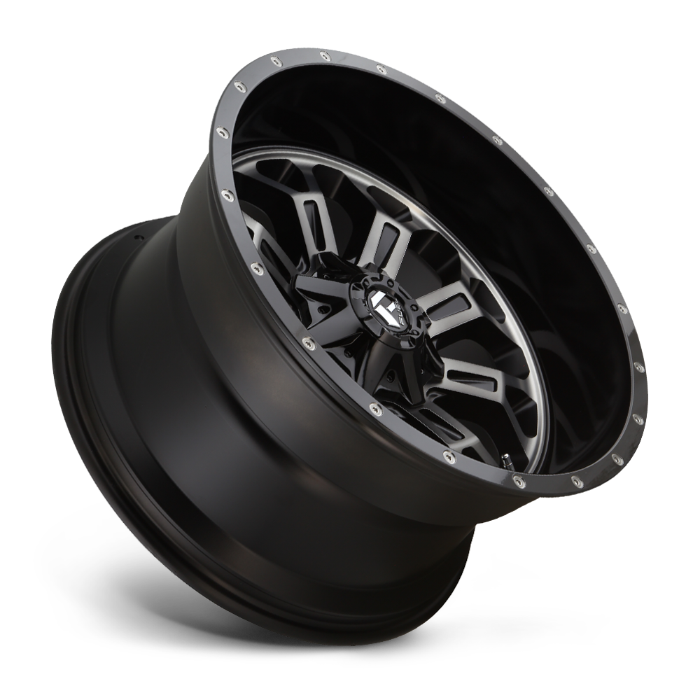 Aluminum Wheels 17X9 Crush D561 5 On 114.3/5 On 127 Gloss Black Double Dark Tint Machined Face 78.1 Bore -12 Offset 8 Spoke Fuel Off Road Wheels
