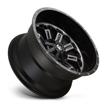 Load image into Gallery viewer, Aluminum Wheels 17X9 Crush D561 5 On 114.3/5 On 127 Gloss Black Double Dark Tint Machined Face 78.1 Bore -12 Offset 8 Spoke Fuel Off Road Wheels
