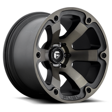 Load image into Gallery viewer, Aluminum Wheels 20X9 Beast D564 8 On 170 Matte Black/Machined Dark Tint 125.1 Bore 1 Offset 6 Spoke Fuel Off Road Wheels