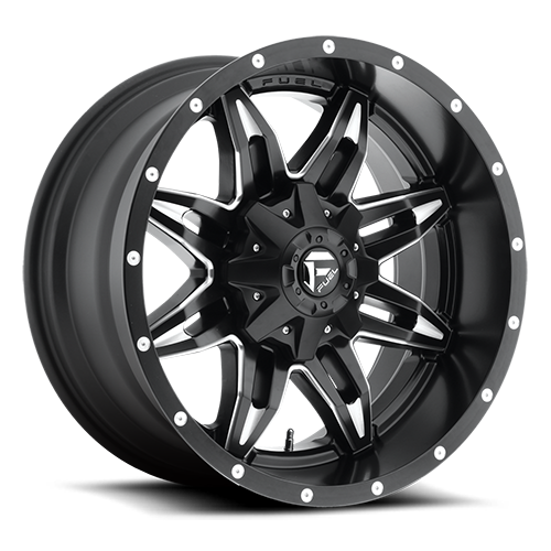 Aluminum Wheels 18X9 Lethal D567 5 On 114.3/5 On 127 Matte Black/Milled 78.1 Bore 1 Offset Fuel Off Road Wheels