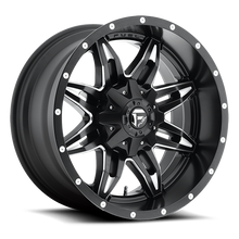 Load image into Gallery viewer, Aluminum Wheels 18X9 Lethal D567 8 On 165.1 Matte Black Milled 125.2 Bore 1 Offset Fuel Off Road Wheels