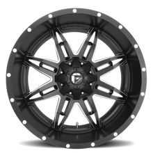 Load image into Gallery viewer, Aluminum Wheels 18X9 Lethal D567 8 On 165.1 Matte Black Milled 125.2 Bore 1 Offset Fuel Off Road Wheels