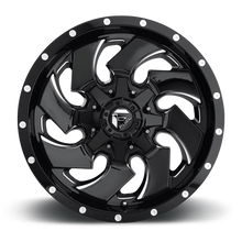 Load image into Gallery viewer, Aluminum Wheels 20X12 Cleaver D574 8 On 170 Gloss Black Milled 125.1 Bore -44 Offset 8 Spoke Fuel Off Road Wheels