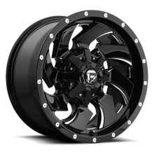 Load image into Gallery viewer, Aluminum Wheels 20X12 Cleaver D574 8 On 165.1 Gloss Black Milled 125.2 Bore -44 Offset 8 Spoke Fuel Off Road Wheels