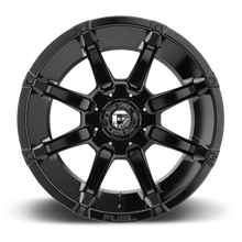 Load image into Gallery viewer, Aluminum Wheels 18X9 Coupler D575 6 On 135/6 On 139.7 Gloss Black 106.4 Bore -12 Offset 8 Spoke Fuel Off Road Wheels
