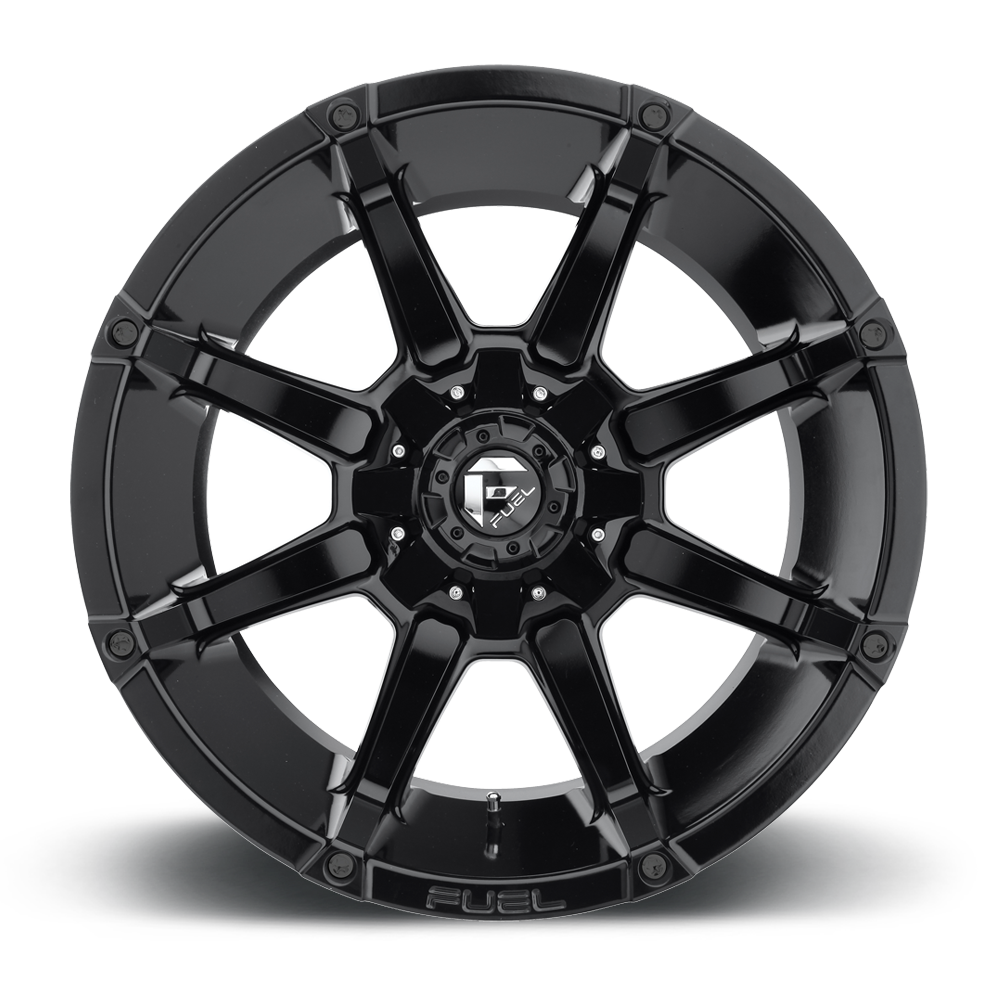 Aluminum Wheels 20X9 Coupler D575 8 On 180 Gloss Black 124.3 Bore 20 Offset 8 Spoke Fuel Off Road Wheels
