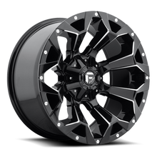 Load image into Gallery viewer, Aluminum Wheels 17X9 Assault D576 6 On 135/6 On 139.7 Gloss Black Milled 106.4 Bore -12 Offset 8 Spoke Fuel Off Road Wheels