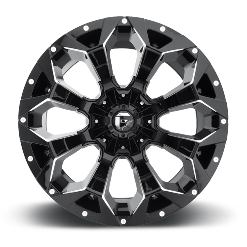 Aluminum Wheels 17X9 Assault D576 6 On 135/6 On 139.7 Gloss Black Milled 106.4 Bore -12 Offset 8 Spoke Fuel Off Road Wheels