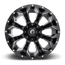 Load image into Gallery viewer, Aluminum Wheels 17X9 Assault D576 6 On 135/6 On 139.7 Gloss Black Milled 106.4 Bore -12 Offset 8 Spoke Fuel Off Road Wheels