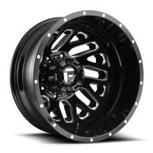 Load image into Gallery viewer, Dually Wheels 20X8.25 Triton Dually D581 8 On 165.1 Gloss Black Milled 121.5 Bore -240 Offset Mesh Spoke Outer Dually Fuel Off Road Wheels