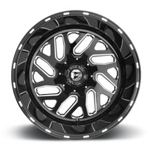 Load image into Gallery viewer, Aluminum Wheels 22X12 Triton D581 6 On 135/6 On 139.7 Gloss Black Milled 106.1 Bore -44 Offset Mesh Spoke Fuel Off Road Wheels