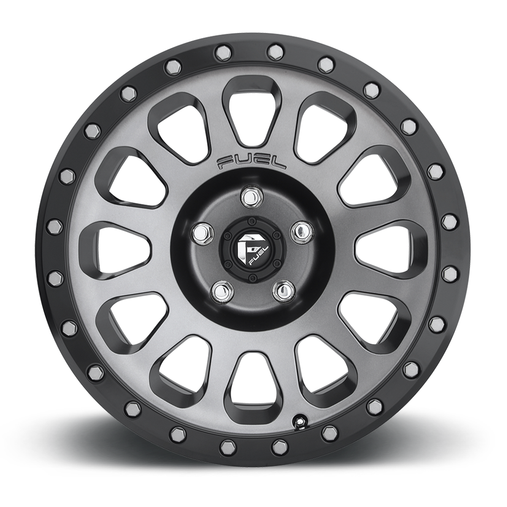 Aluminum Wheels 18X9 Vector D601 6 On 135 Anthracite Gray Black Bead Ring 87.1 Bore 1 Offset Fuel Off Road Wheels