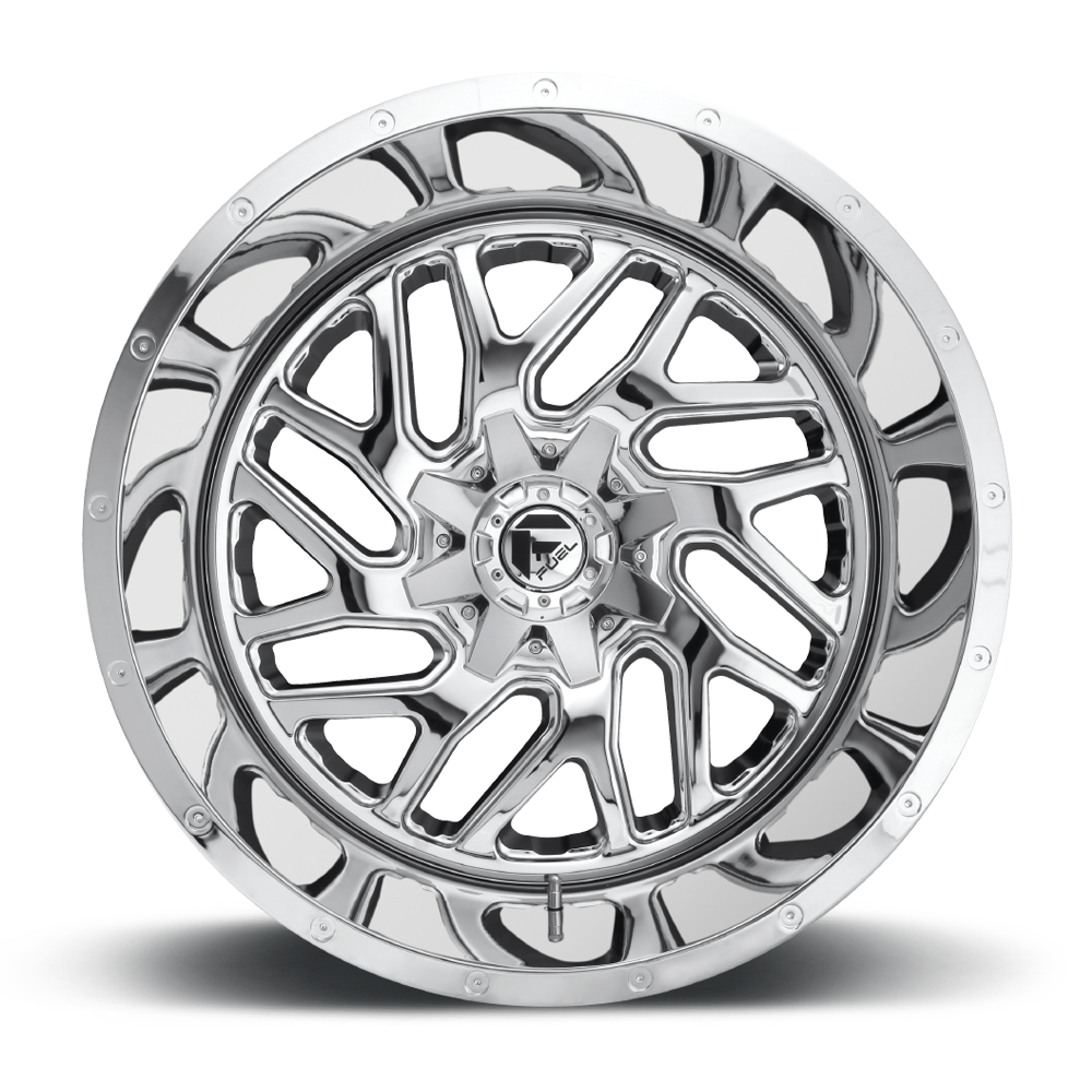 Aluminum Wheels 20X12 Triton D609 6 On 135/6 On 139.7 Chrome Plated 106.1 Bore -44 Offset Mesh Spoke Fuel Off Road Wheels
